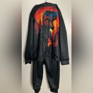 Dinosaur Adventure Kids Matching Hoodie & Sweats Set 11/12 yo